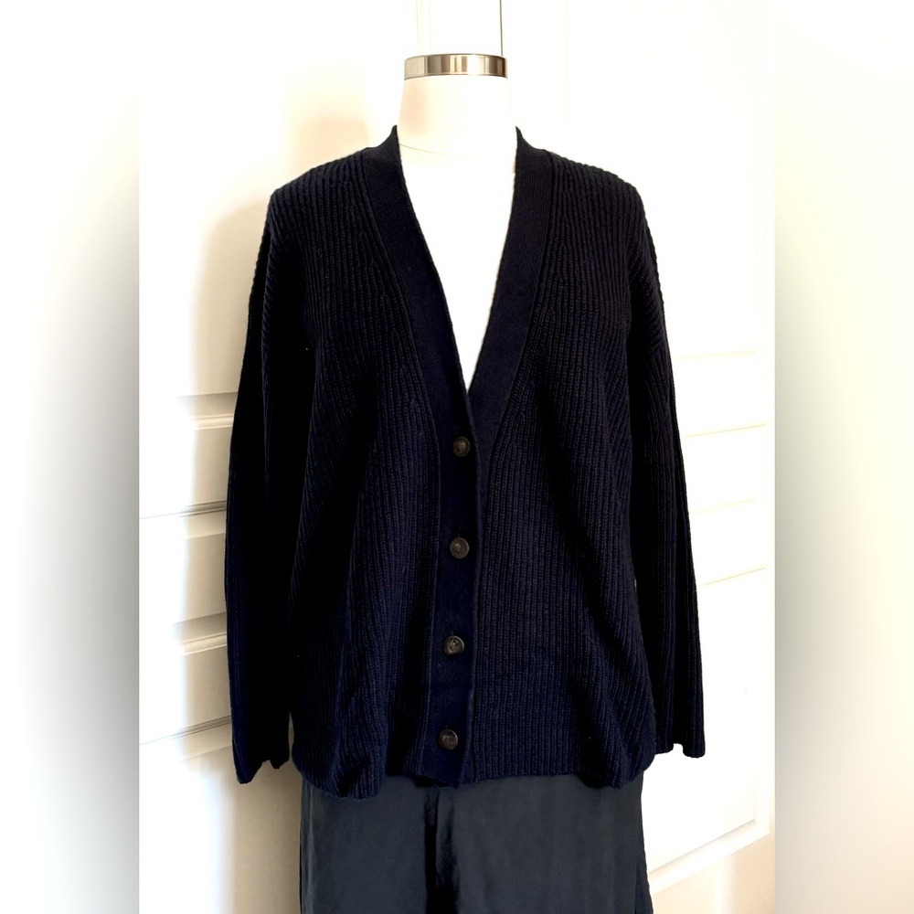 Navy Vince Oversized Cardigan